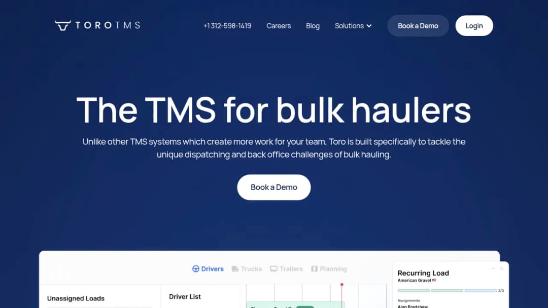 Toro TMS screenshot
