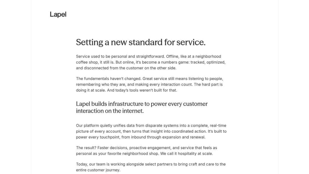 LAPEL screenshot