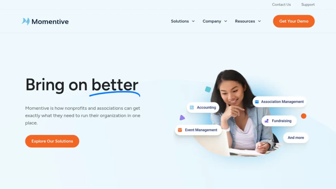 Community Brands (now Momentive Software) screenshot