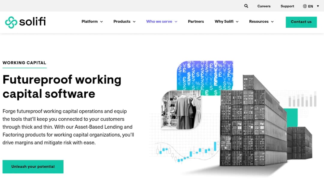 Solifi Working Capital Finance screenshot