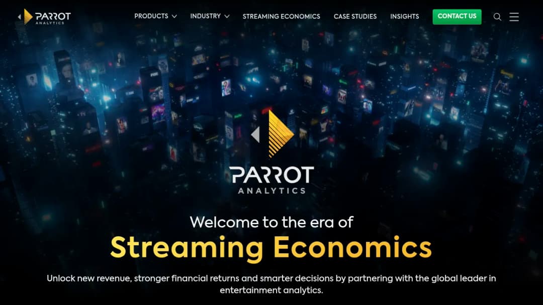 Parrot Analytics screenshot