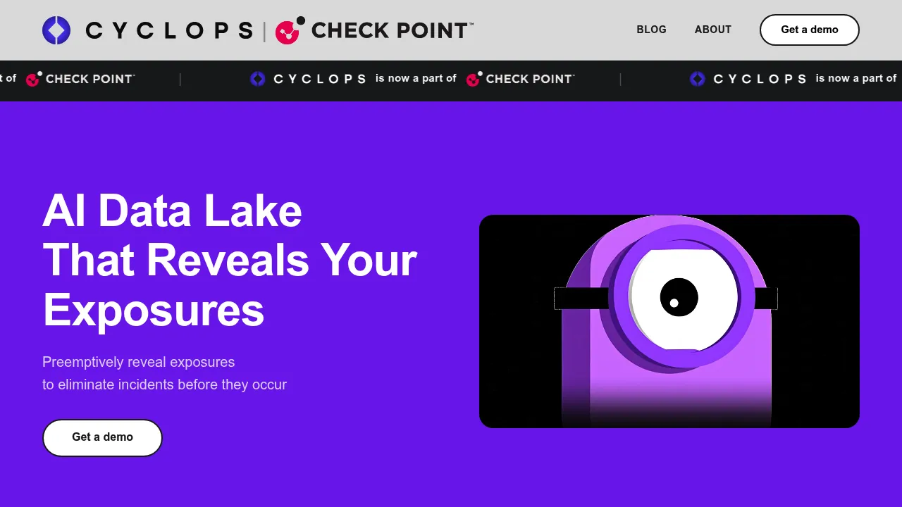 Cyclops Security, a Check Point Company screenshot