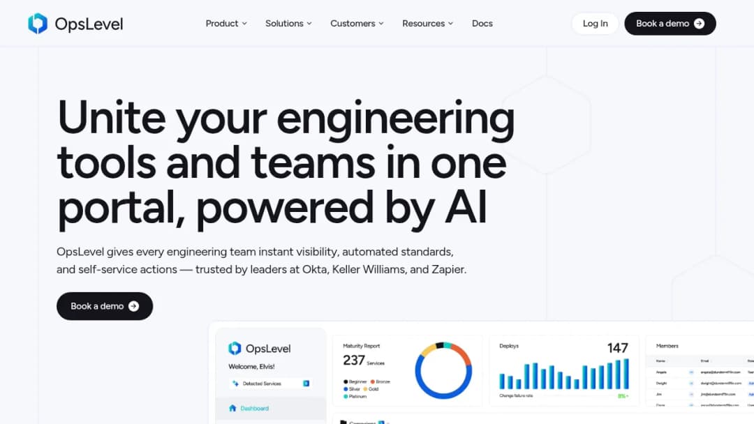 OpsLevel screenshot