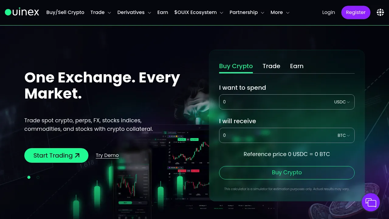 Ouinex screenshot