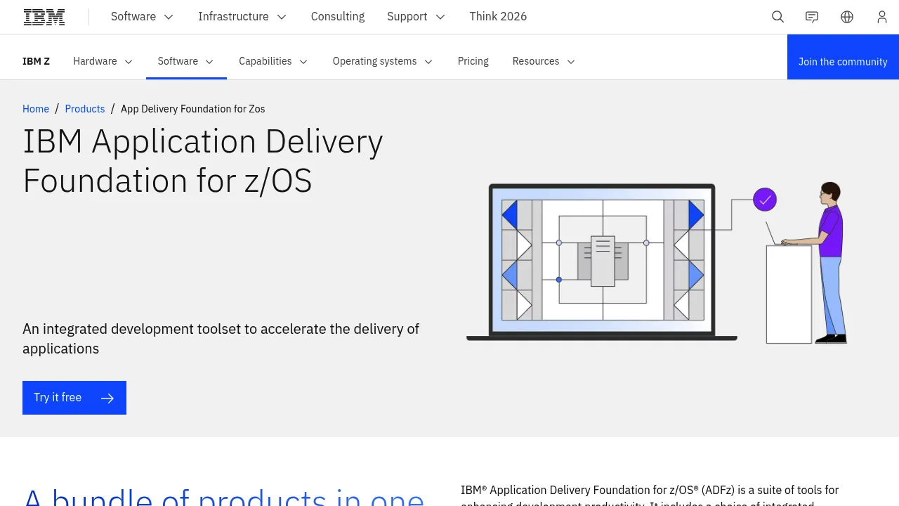 IBM App Delivery Foundation for Zos screenshot