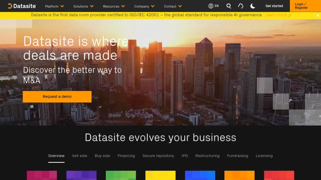 Datasite screenshot