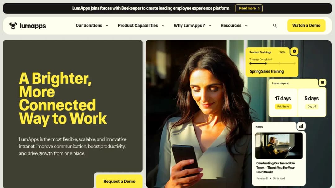 LumApps screenshot
