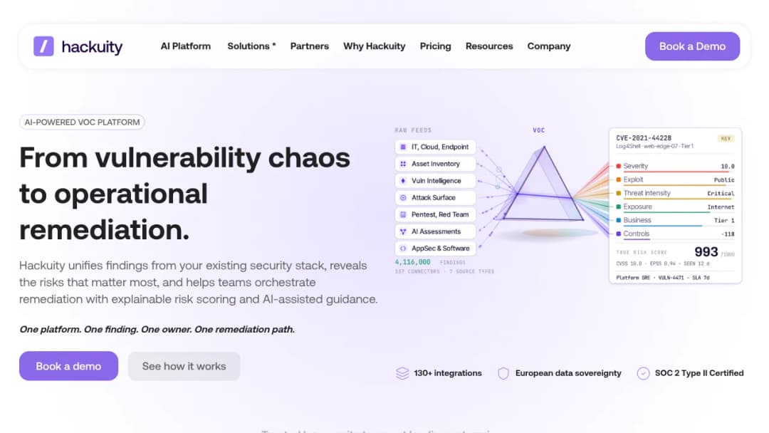 Hackuity screenshot
