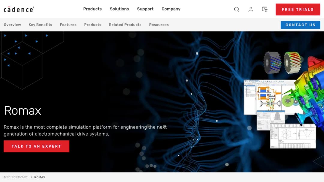 Cadence Romax screenshot