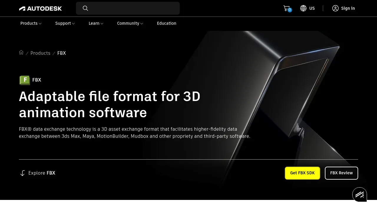 Autodesk FBX screenshot