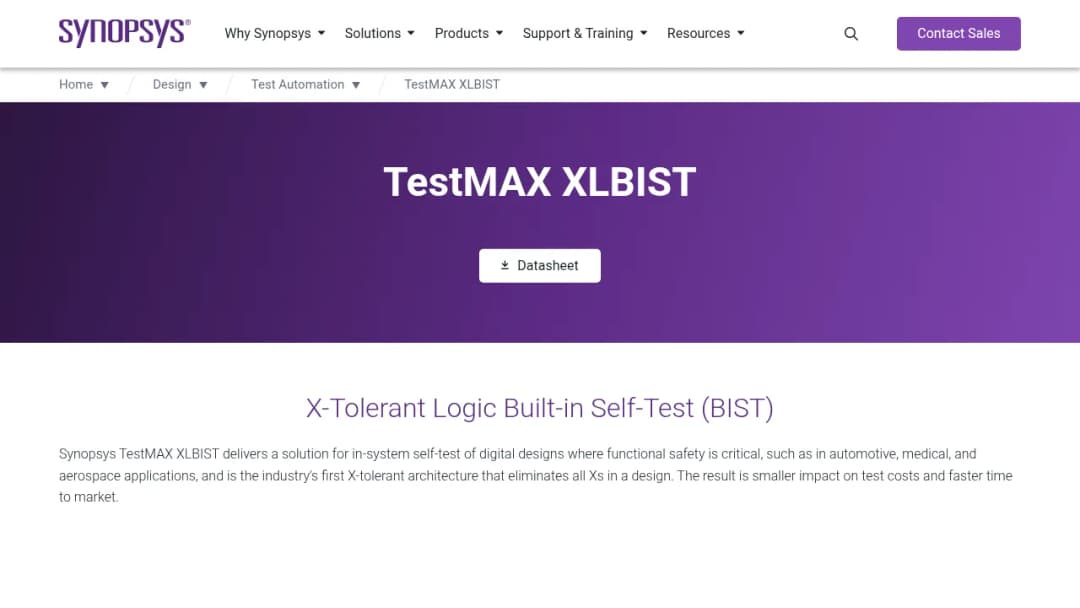 Synopsys TestMAX XLBIST screenshot