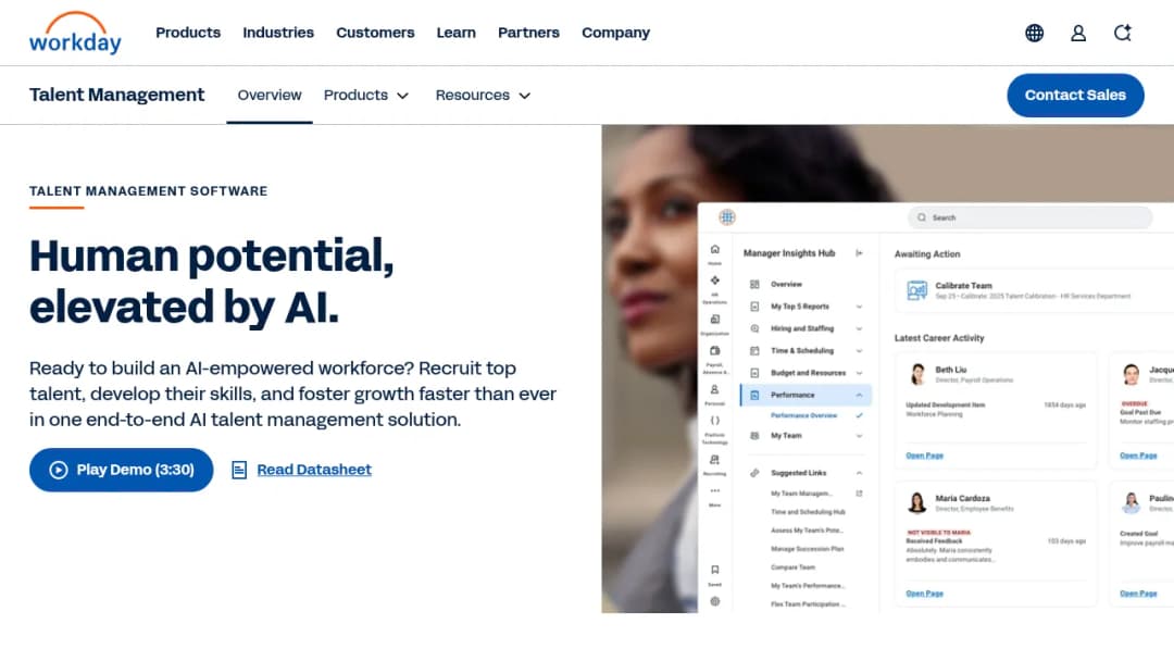 Workday Talent Management screenshot