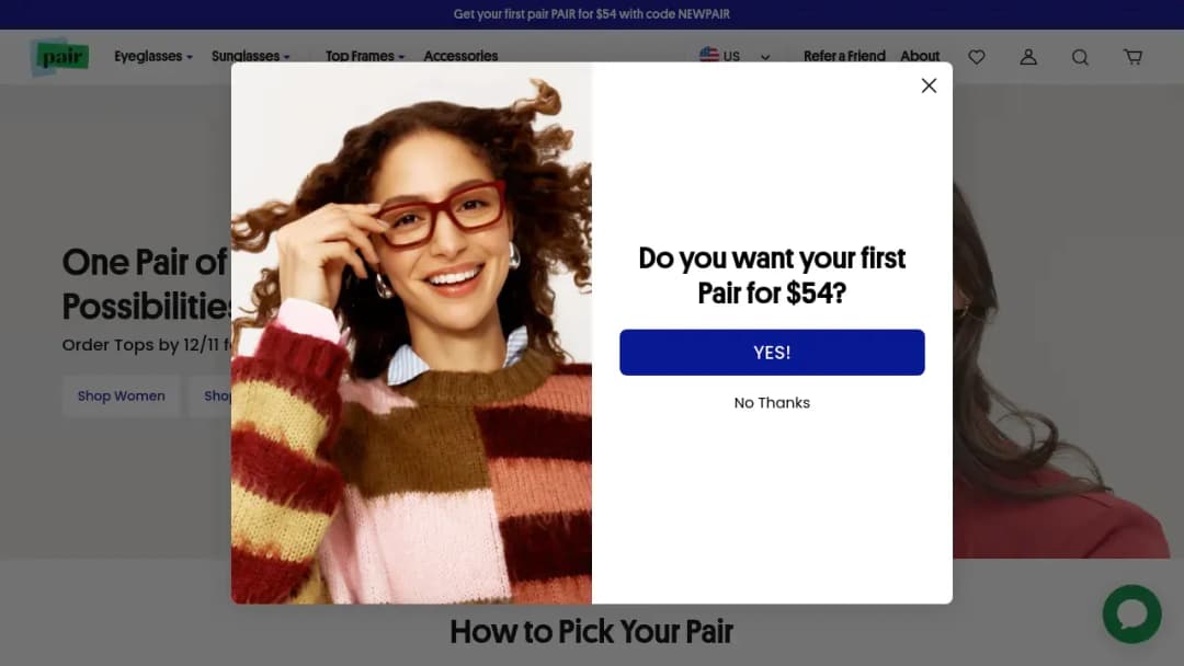 Pair Eyewear screenshot