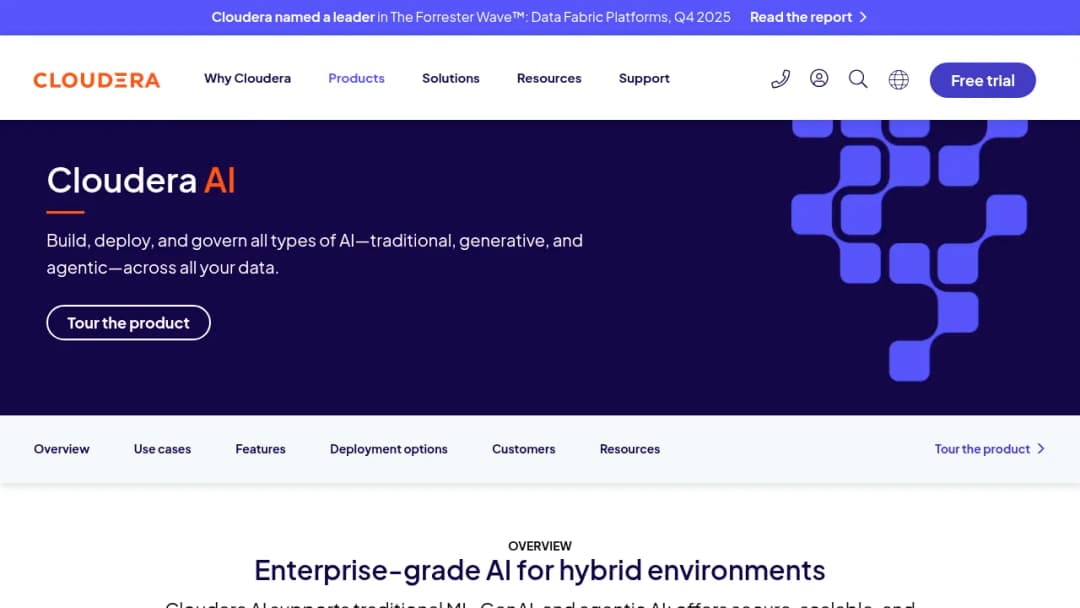Cloudera AI screenshot