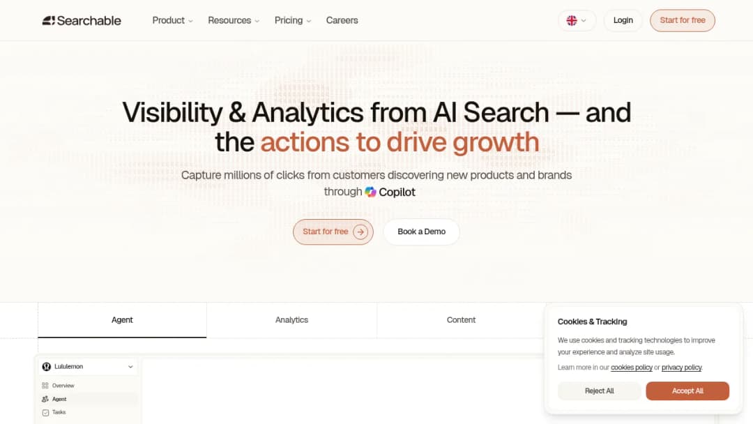 Searchable screenshot