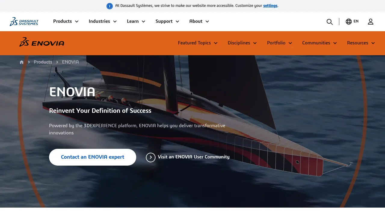Dassault Systèmes ENOVIA screenshot