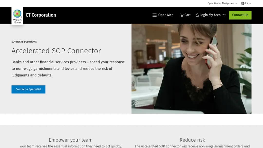 Wolters Kluwer Accelerated SOP Connector screenshot