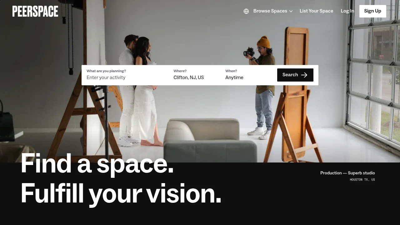 PeerSpace screenshot
