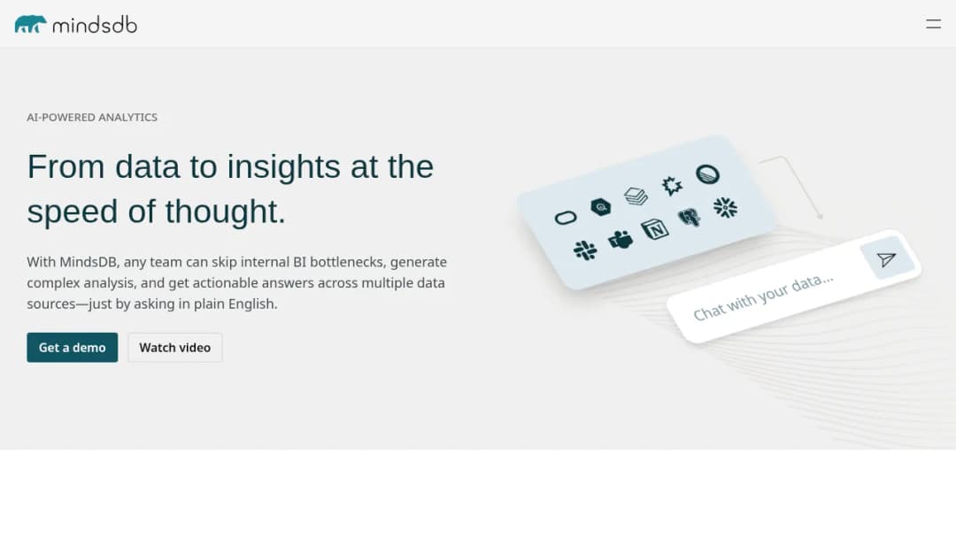MindsDB screenshot