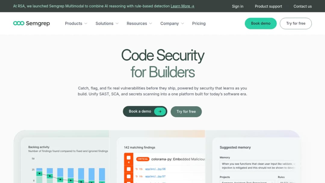 Semgrep screenshot