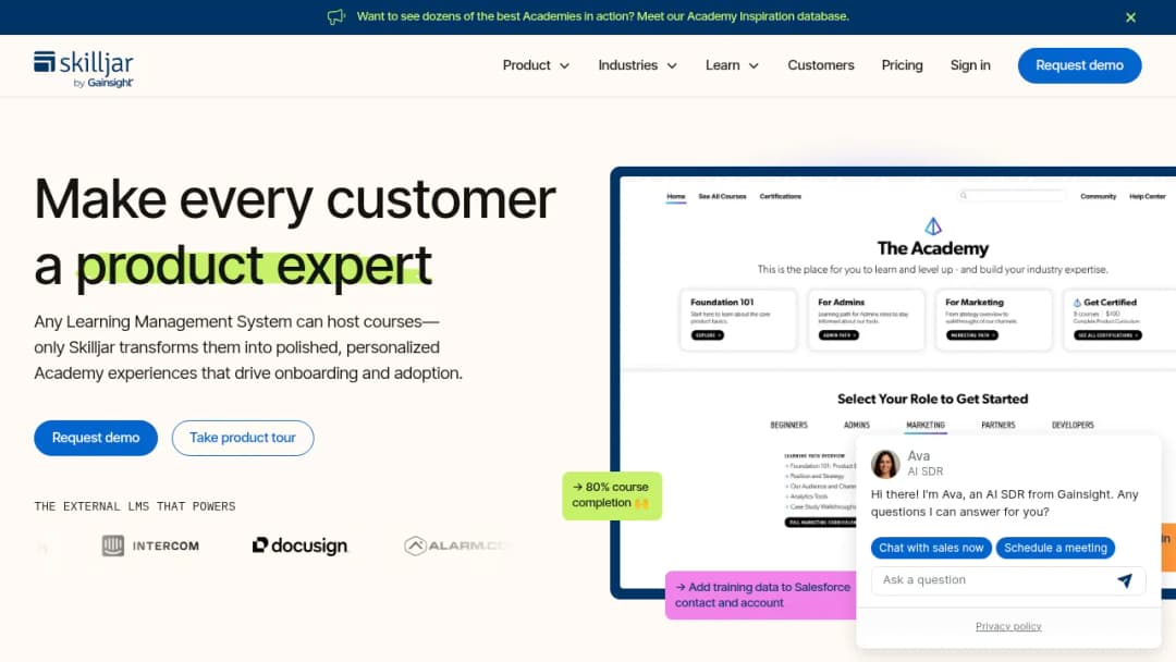 Skilljar screenshot