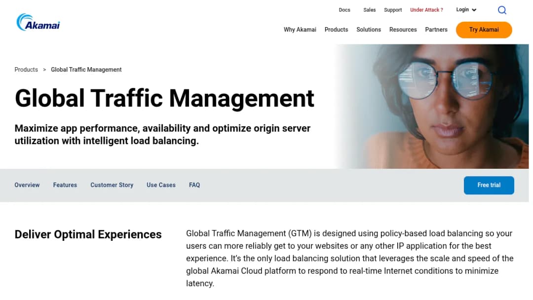 Akamai Global Traffic Management screenshot