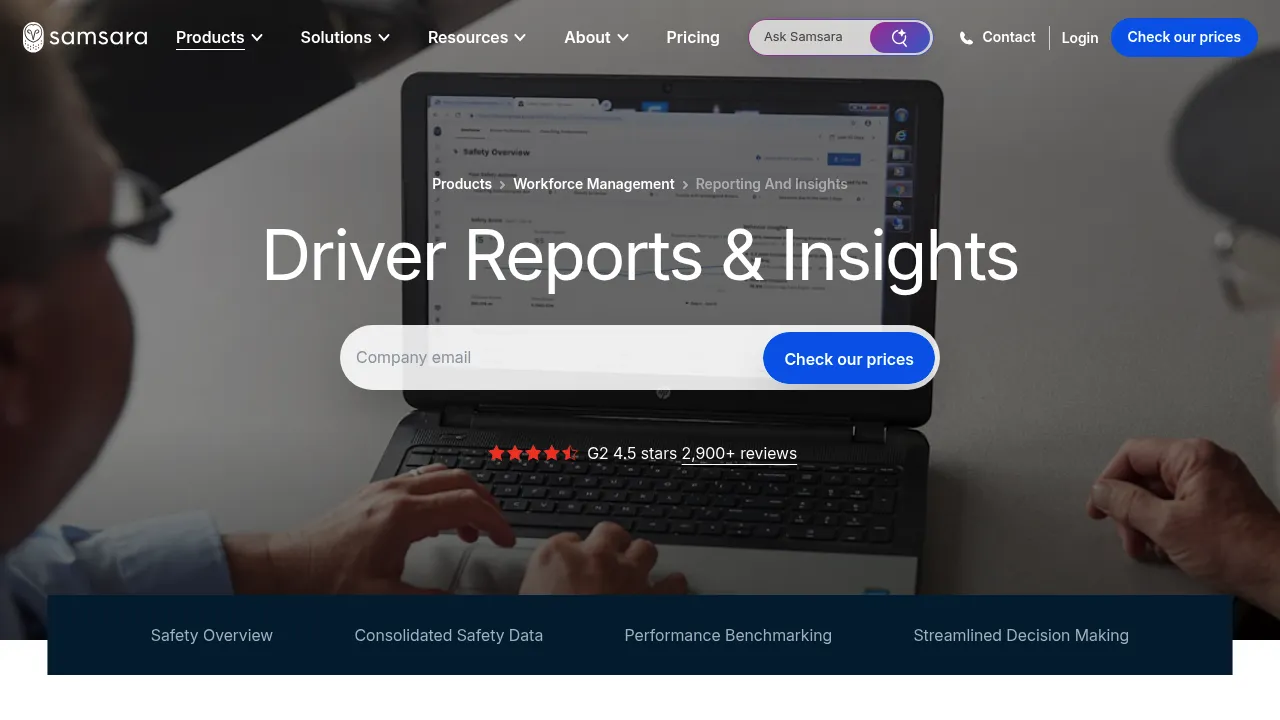 Samsara Safety Reporting & Insights screenshot