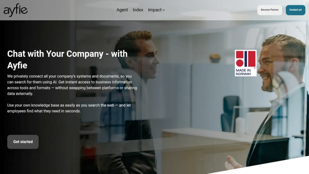 Ayfie International screenshot