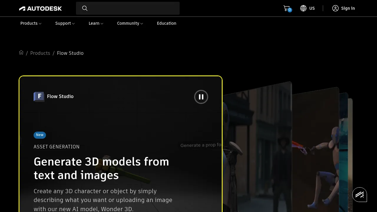 Autodesk Flow Studio screenshot