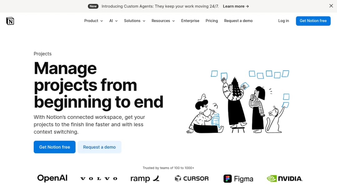 Notion Projects screenshot