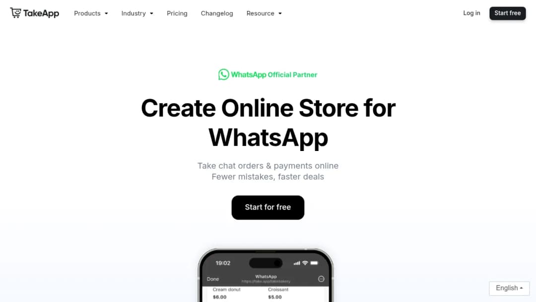 Take App screenshot