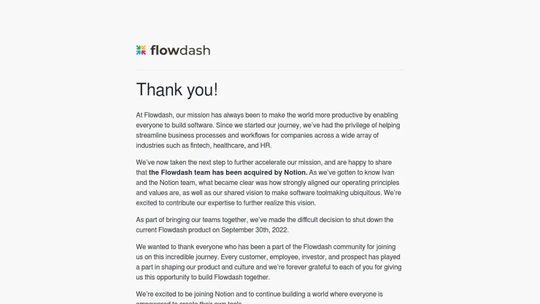 Flowdash screenshot