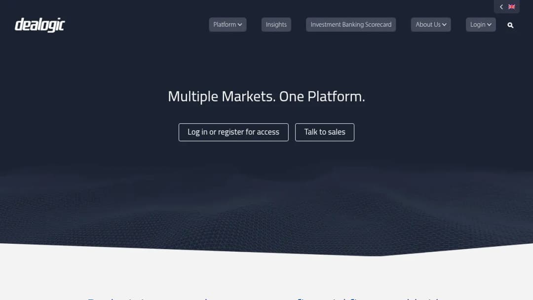 Dealogic screenshot