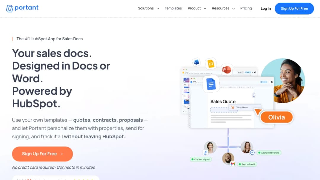 Portant screenshot