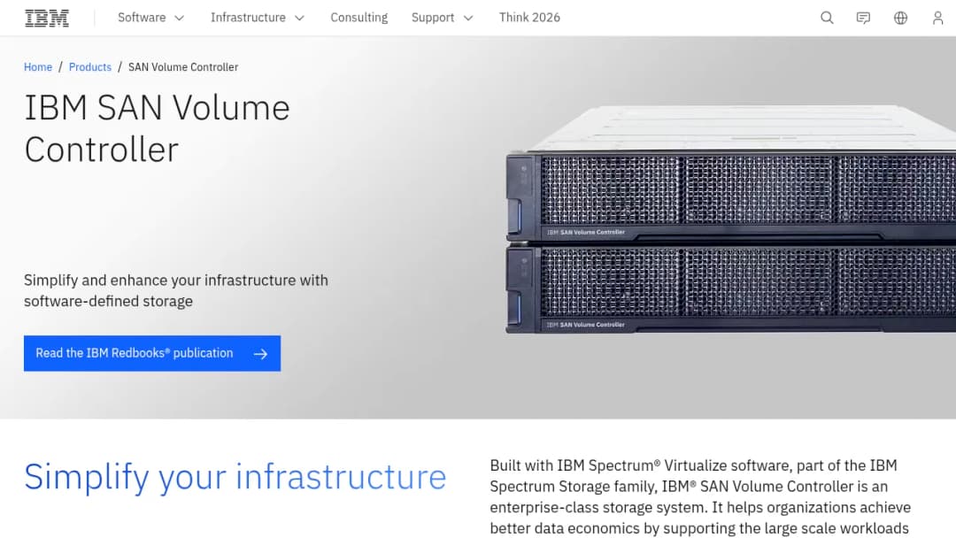 IBM San Volume Controller screenshot