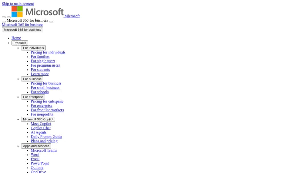 Microsoft 365 Business Premium screenshot