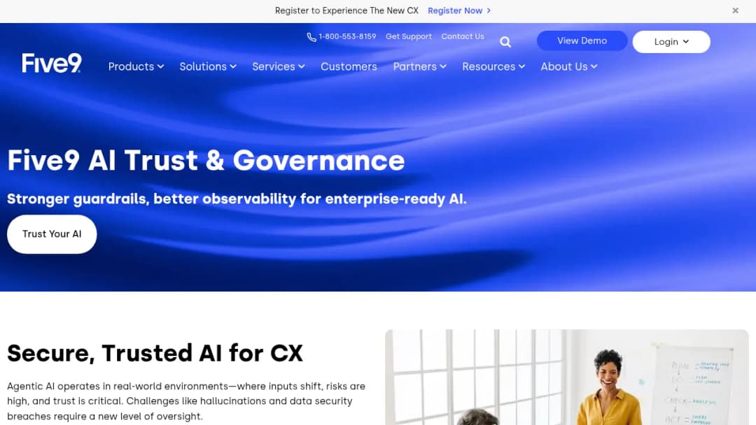 Five9 AI Trust & Governance screenshot