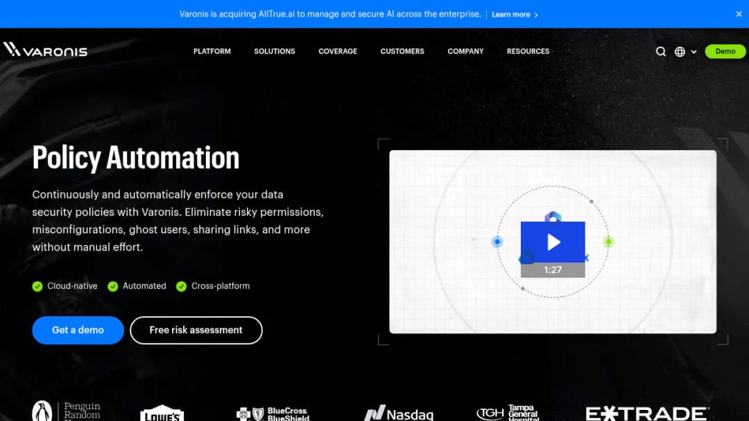 Varonis Automation Engine screenshot