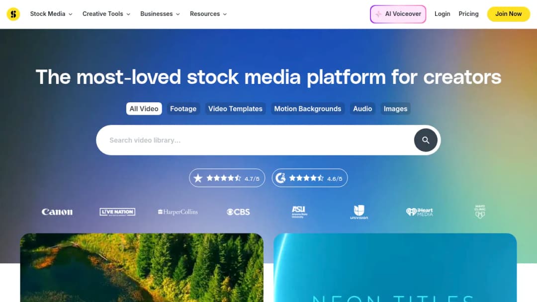 Storyblocks screenshot