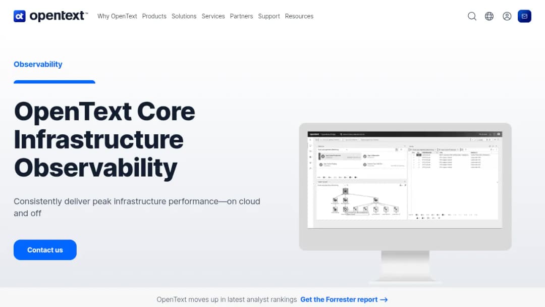OpenText Core Infrastructure Observability screenshot