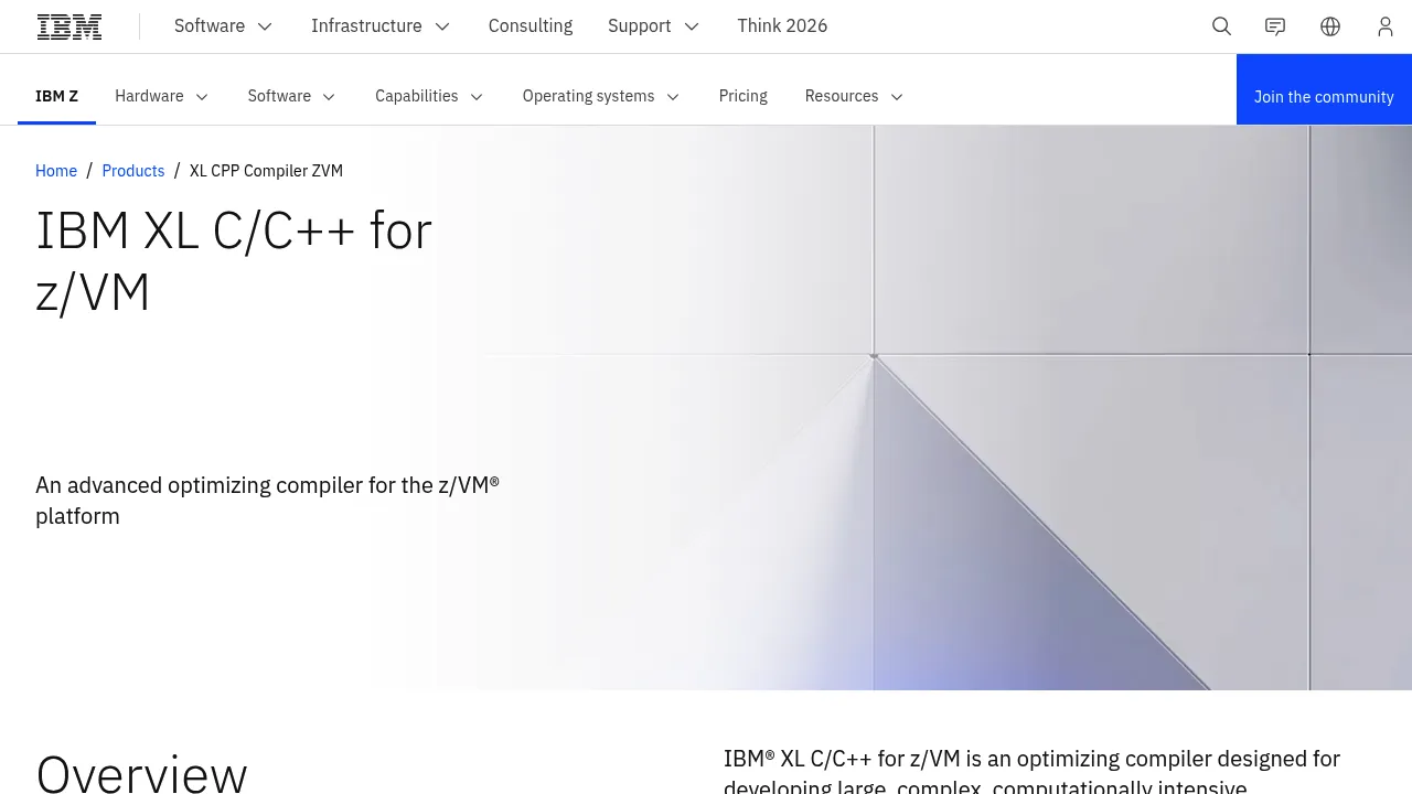 IBM Xl Cpp Compiler Zvm screenshot