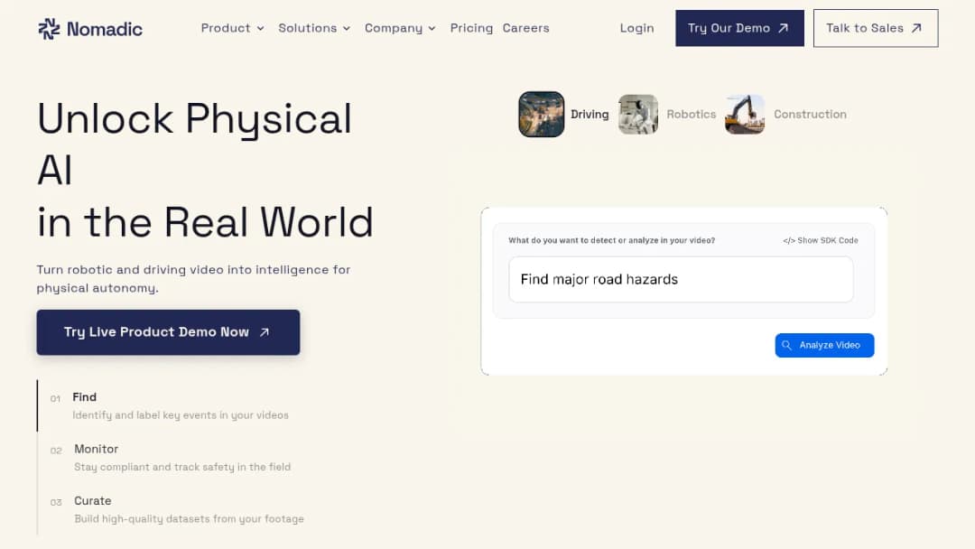 NomadicML screenshot