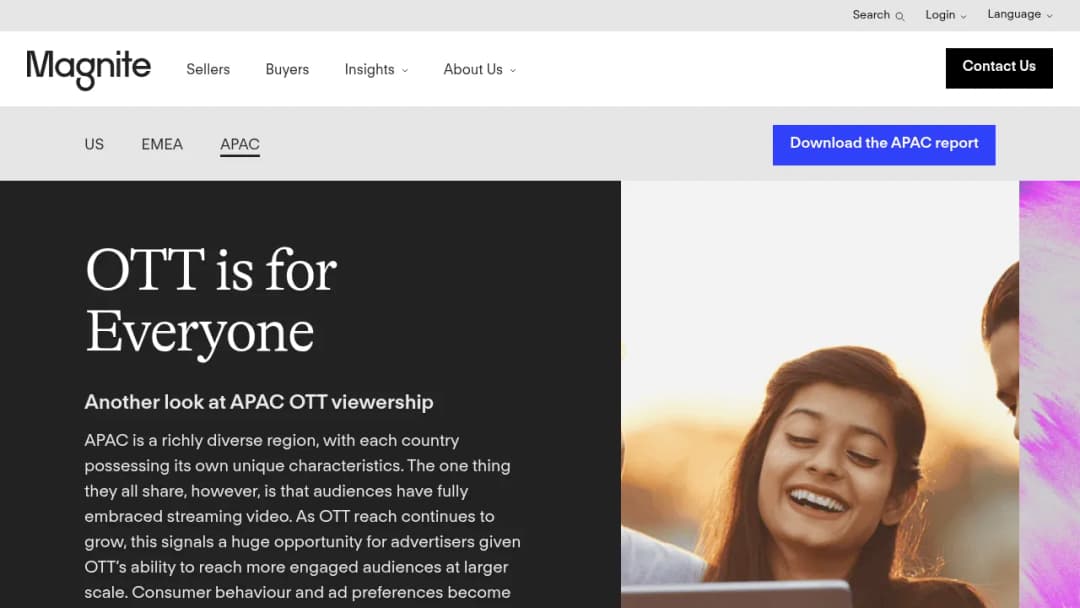 Magnite CTV screenshot