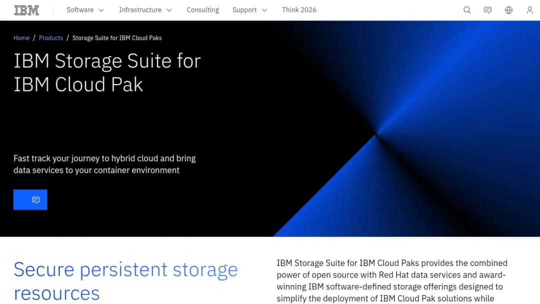 IBM Storage Suite for IBM Cloud Paks screenshot