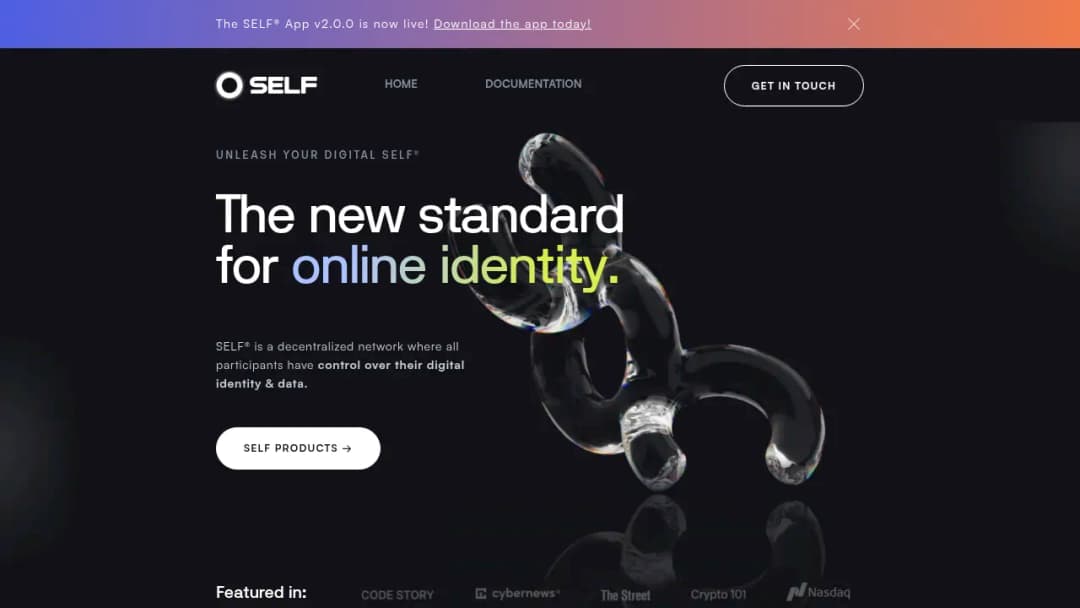 SELF ID, Inc. screenshot