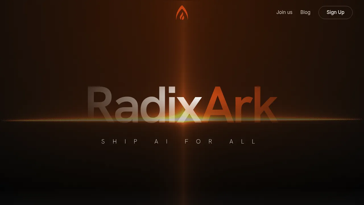 RadixArk screenshot