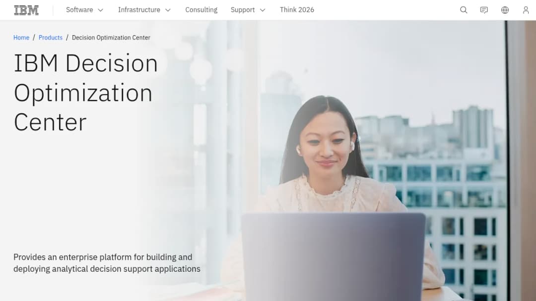 IBM Decision Optimization Center screenshot