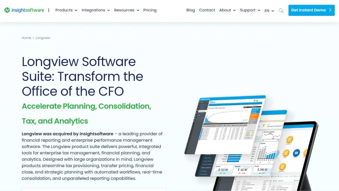 insightsoftware Longview screenshot