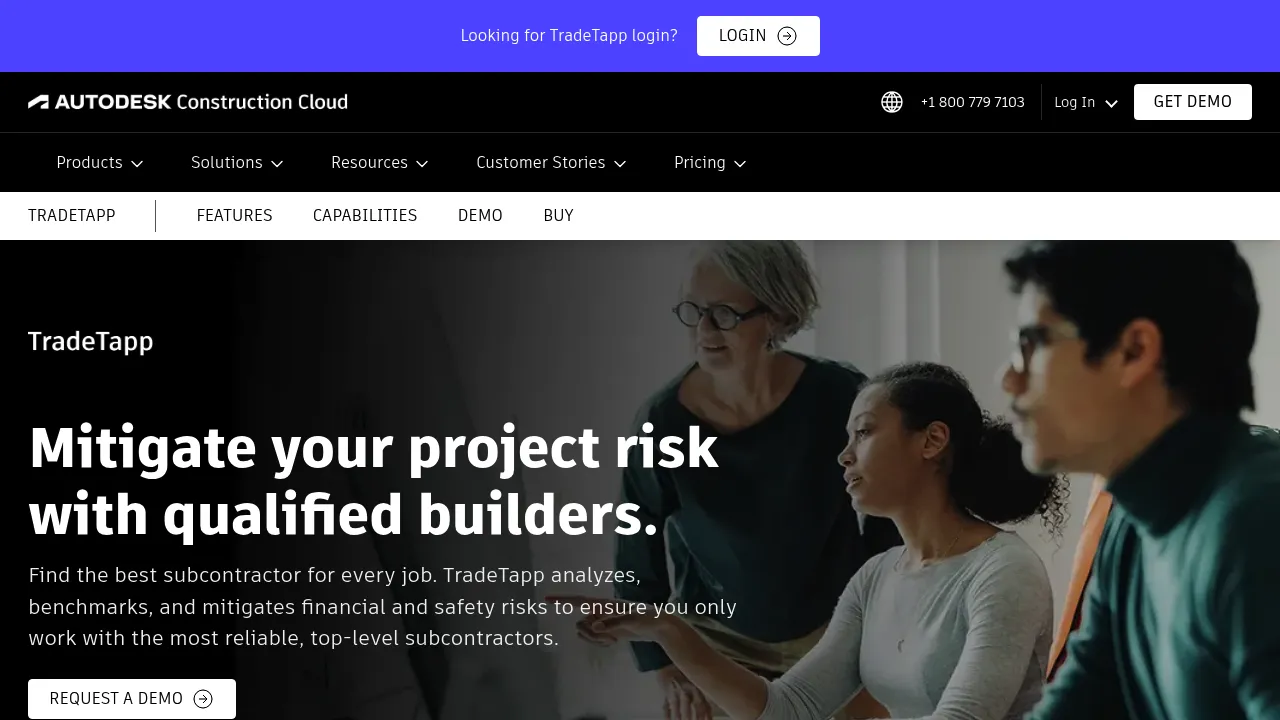 Autodesk TradeTapp screenshot