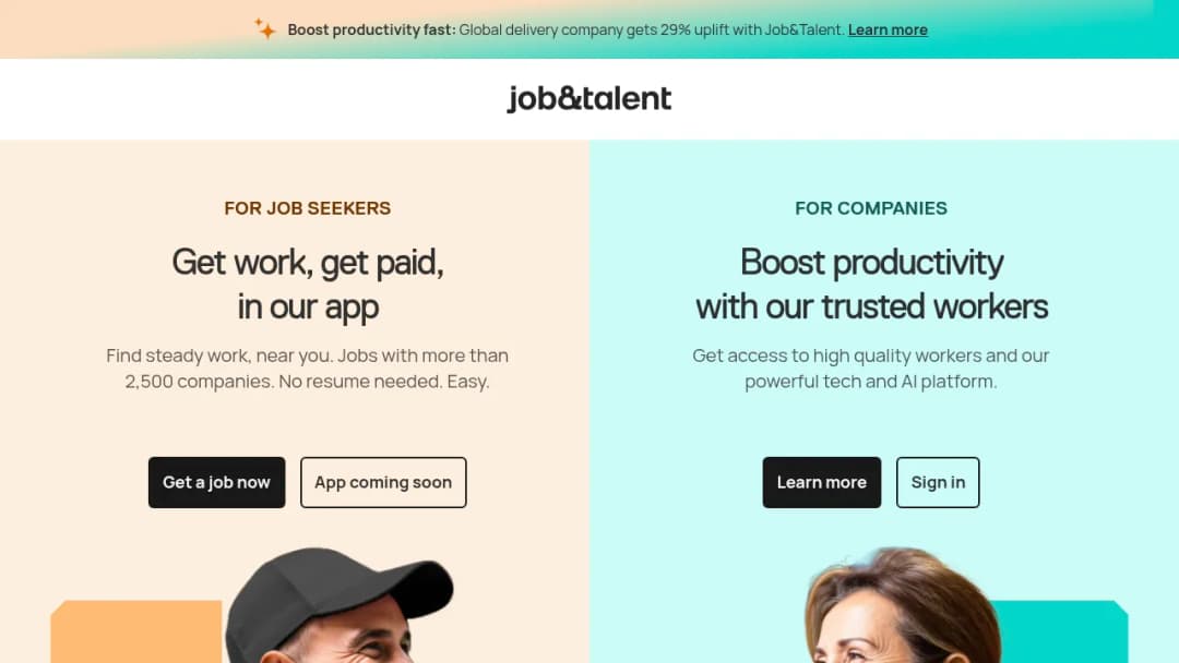 Job&talent screenshot